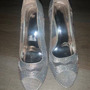 Silver Gem High Heels